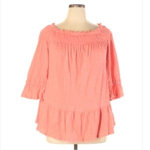 [NY Collection] 3/4 Sleeve Boho Top 1X